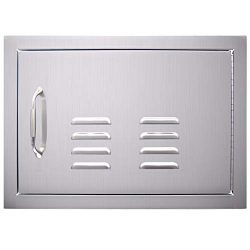 YXHARD Outdoor Kitchen Door, 304 Stainless Steel 24″ Wx 17″ H Single BBQ Access Door ...
