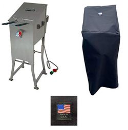 Bayou Classic 700-701 Canvas Cover 5004 Full Length Custom Made For 4 Gallon Deep Fryer Protecti ...