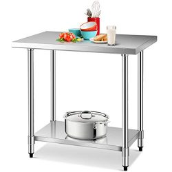 Giantex 24″ X 36″ Stainless Steel Commercial Kitchen Work Food Prep Table