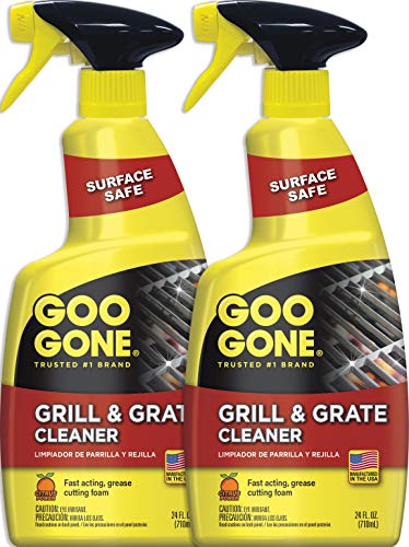 Goo Gone Grill and Grate Cleaner (2 Pack) Cleans Cooking Grates and Racks – 24 Ounce