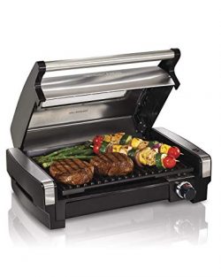 Hamilton Beach 25361 Electric Indoor Searing Grill with Removable Easy-to-Clean Nonstick Plate,  ...