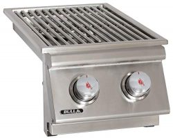 Bull Outdoor Products 30009 Natural Gas Slide-In Double Side Burner, Front and Back Design