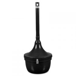 Ex-Cell Kaiser SRS1BLK Steel Smokers’ Oasis Cigarette Receptacle, 4.5 Gallon Capacity, 16& ...