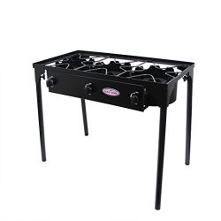 GAS ONE Propane Triple Burner with Stand Stove Propane 3 Burner Gas Cooker With 0-20PSI High Pre ...