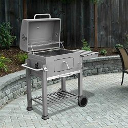 XtremepowerUS Deluxe Charcoal Grill Large Station Outdoor Backyard BBQ Grill Barbecue Grill Stov ...