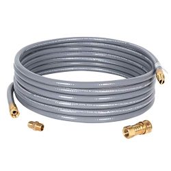 GGC 10 Feet 1/2 inch ID Natural Gas Grill Hose with Quick Connect Fittings 3/8 Female to 1/2 Mal ...
