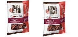 Golden Island (2 Pack) Fire Grilled Pork Jerky Korean Barbecue Receipe – 14.5 Oz Each