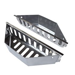 Stainless Steel Charcoal Basket- BBQ Grilling Accessories for Grills and 22″ Kettles- Heav ...