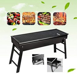 BBQ Grill,Portable BBQ Charcoal Grill Foldable BBQ Tool Kits,Charcoal Barbecue Grill Smoker Gril ...