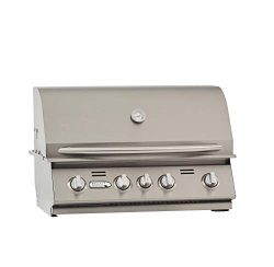 Bullet 86329 4-Burner Built (NG) Grill Head, Stainless Steel