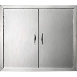 Mophorn Outdoor Kitchen Access Door 26″x 24″ Double Wall Construction Stainless Stee ...