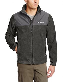 Columbia Men’s Steens Mountain Tech II Full Zip, Charcoal Heather/Grill, Medium