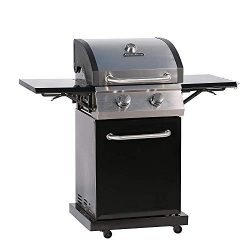 MASTER COOK 2-Burner Cabinet Liquid Propane Gas Grill- Stainless Steel 32000BTU 312 sq.in. Cooki ...