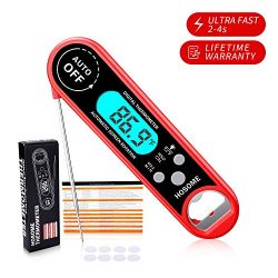 HOSOME Instant Read Meat Thermometer Waterproof Digital Food Thermometer for Kitchen, Outdoor Co ...