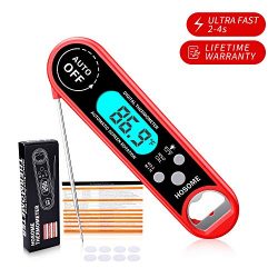 HOSOME Instant Read Meat Thermometer Waterproof Digital Food Thermometer for Kitchen, Outdoor Co ...