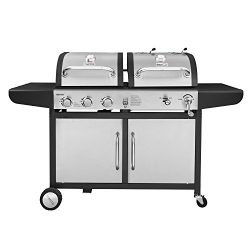 Royal Gourmet ZH3002-S 3-Burner Gas Charcoal Grill Combo (Stainless Steel)