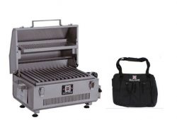 Solaire SOL-IR17BWR Anywhere Portable Infrared Warming Rack Gas Grill, Stainless Steel