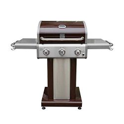 Kenmore PG-4030400L-AM 3 Burner Outdoor Patio Gas BBQ Propane Grill, Dark Mocha