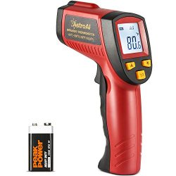 AstroAI Digital Laser Infrared Thermometer, 550 Non-contact Temperature Gun with Range of -58℉~1 ...