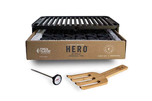 Fire & Flavor HERO Grill Portable Charcoal Grill