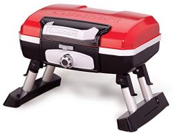 Cuisinart CGG-180T Petit Gourmet Portable Tabletop Gas Grill, Red (Renewed)