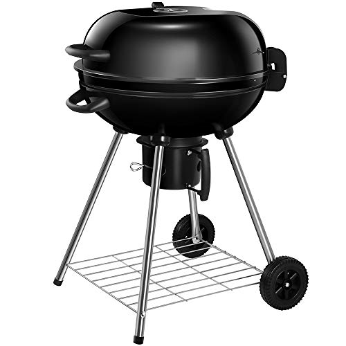 BEAU JARDIN 22.5 Inch Charcoal Grill with Large Cooking Grate Heavy Duty BBQ Grill Charcoal Port ...