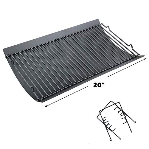 Uniflasy 20 Inches Ash Pan/Drip Pan for Chargriller 5050, 5072, 5650, 2123 Charcoal Grills, Char ...