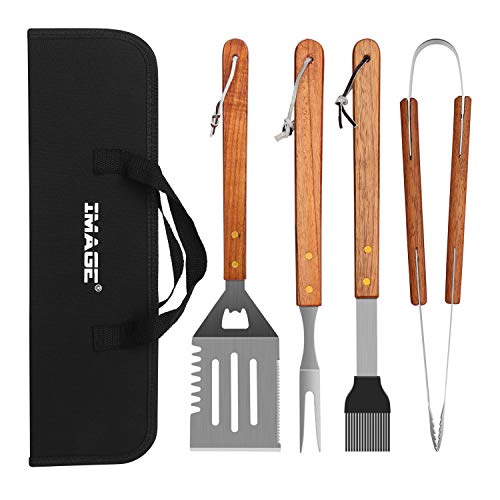 IMAGE BBQ Accessories Grilling Tools,Stainless Steel BBQ Tools Grill ...