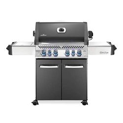 Napoleon P500RSIBNCH-3, Grey Prestige 500 Natural Gas Grill with Infrared Side and Rear Burners, G