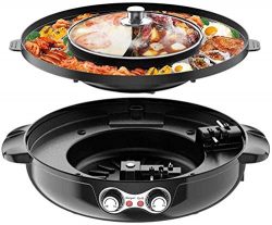 4.5L Removable Hot Pot Upgraded Electric Indoor Grill, 2200W 16.5 ft Separable Shabu Shabu 4.5L  ...