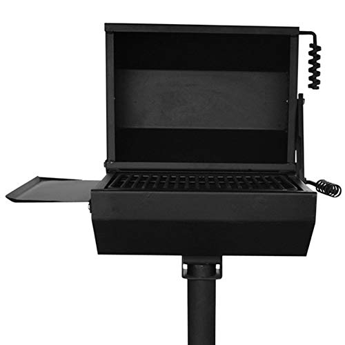 Titan 390 Sq. in. Covered Park Grill with Shelf