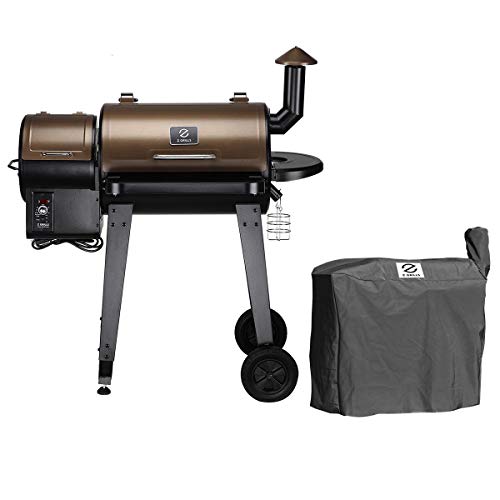 Z GRILLS ZPG-450A Wood Pellet Grill Smoker for Outdoor Cooking with Cover