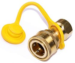 DOZYANT 1/2″ QDD LP Gas Quick Connect/Disconnect Connector [8630] Solid Brass 1/2 PSIG Pre ...